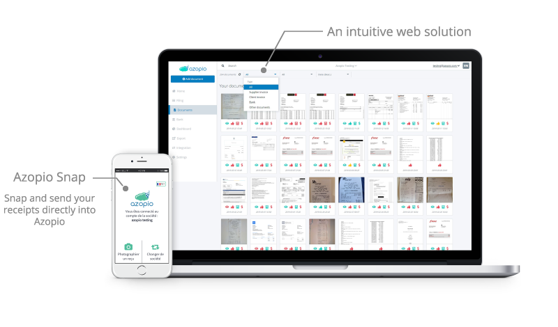 Azopio's web and mobile application